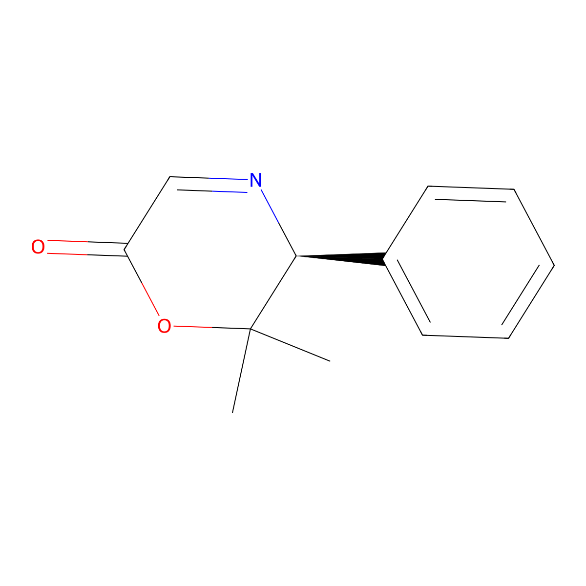 (5S)-5,6-Dihydro-6,6-dimethyl-5-phenyl-2H-1,4-oxazin-2-one molecular structure, CAS 723262-95-1