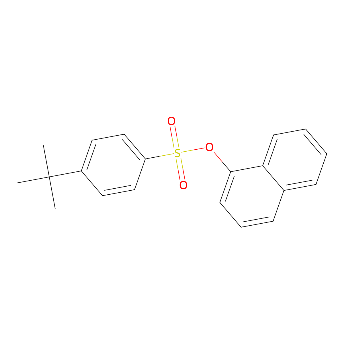 1-Naphthyl 4-tert-butylbenzenesulfonate molecular structure, CAS 723264-22-0