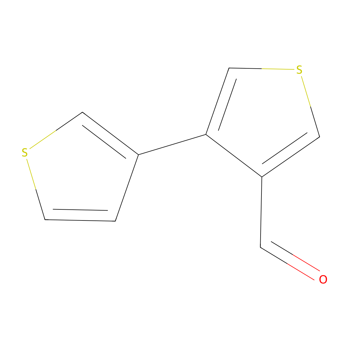 [3,3'-Bithiophene]-4-carboxaldehyde molecular structure, CAS 72327-63-0