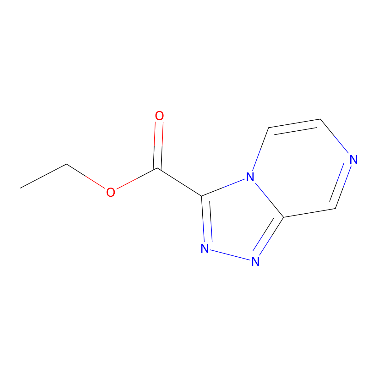 Ethyl [1,2,4]triazolo[4,3-a]pyrazine-3-carboxylate molecular structure, CAS 723286-67-7