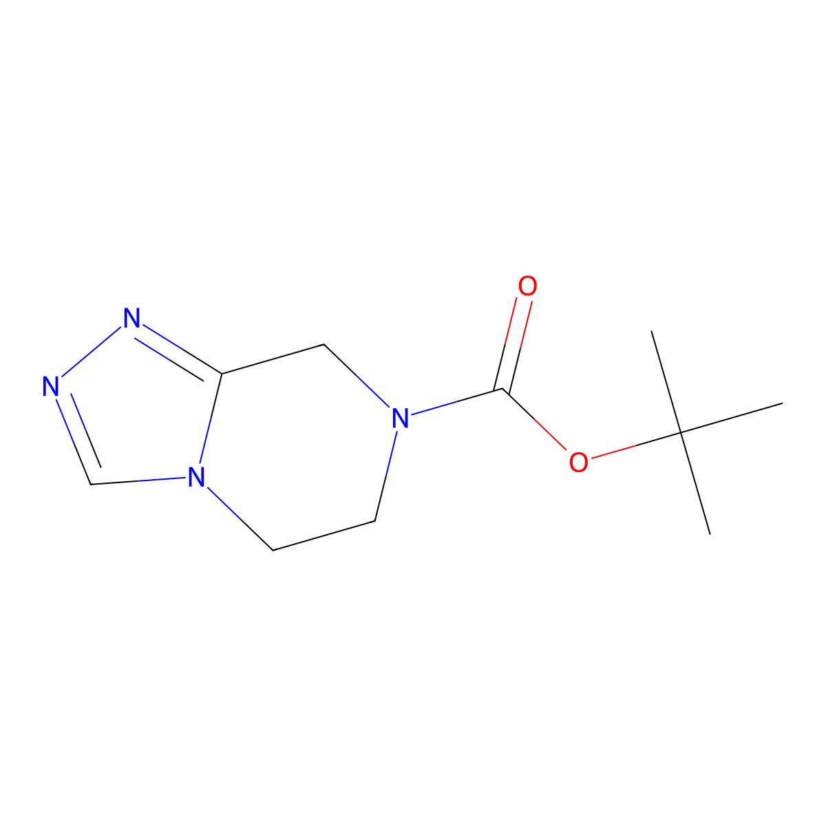 tert-butyl 5,6-dihydro-[1,2,4]triazolo[4,3-a]pyrazine-7(8H)-carboxylate molecular structure, CAS 723286-79-1