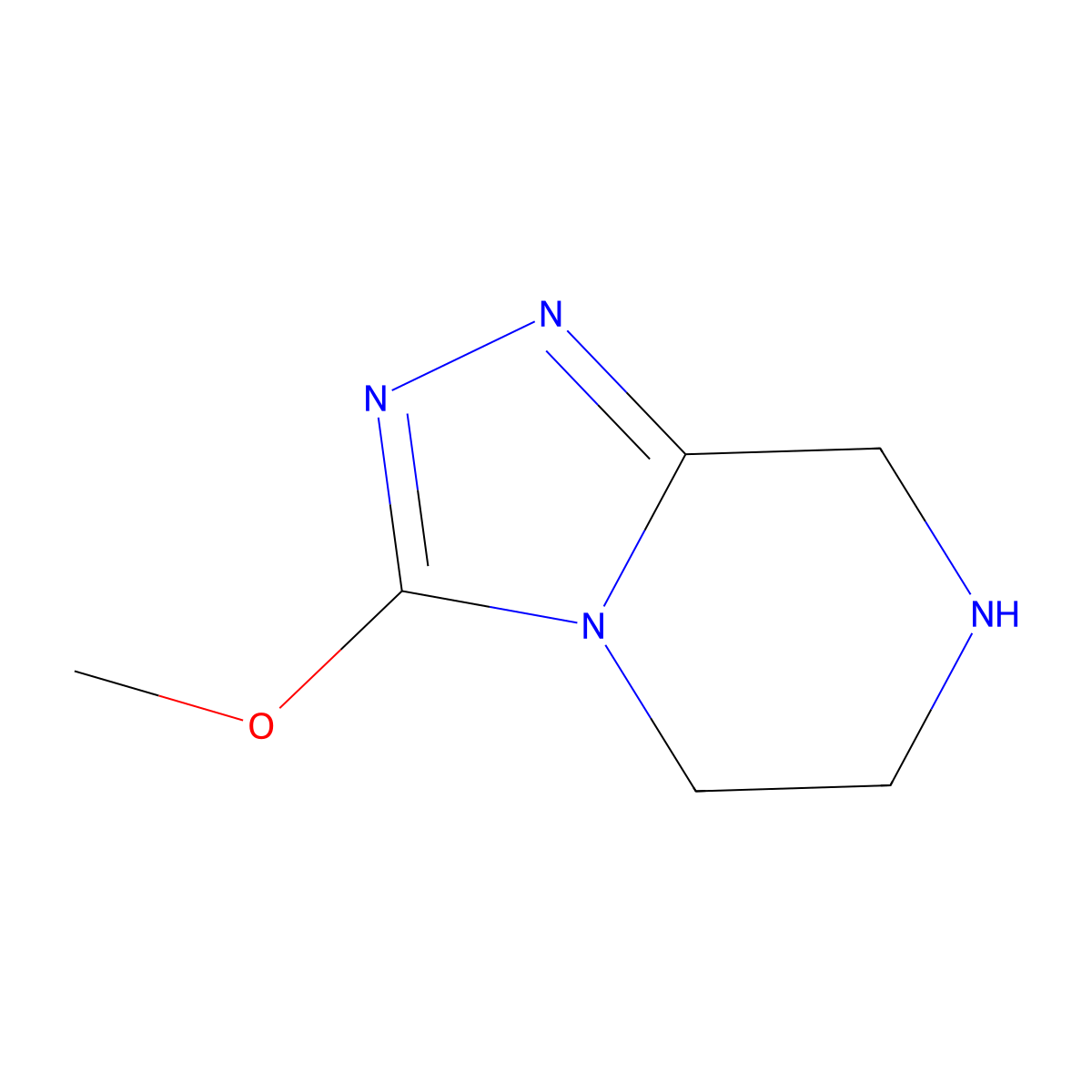 3-Methoxy-5,6,7,8-tetrahydro-[1,2,4]triazolo[4,3-a]pyrazine molecular structure, CAS 723286-82-6