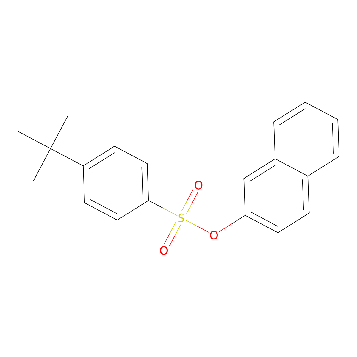 2-Naphthyl 4-tert-butylbenzenesulfonate molecular structure, CAS 723289-80-3