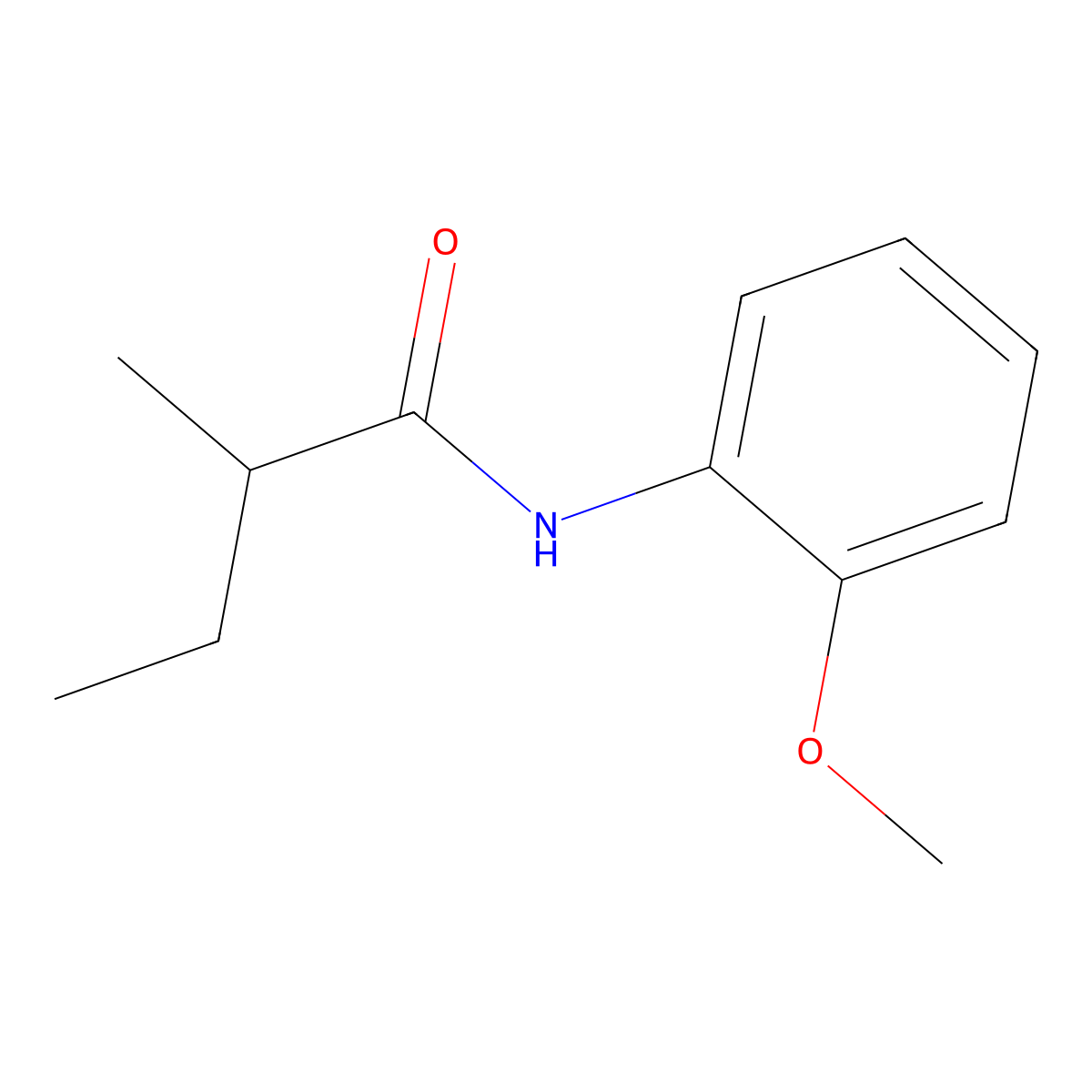 N-(2-methoxyphenyl)-2-methylbutanamide molecular structure, CAS 723290-41-3