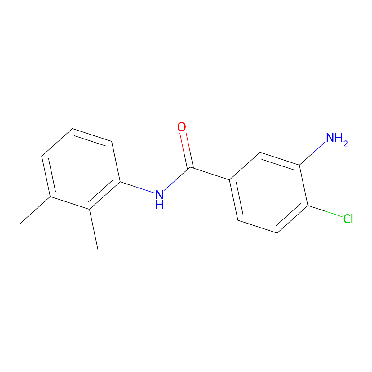 3-amino-4-chloro-N-(2,3-dimethylphenyl)benzamide molecular structure, CAS 723291-68-7
