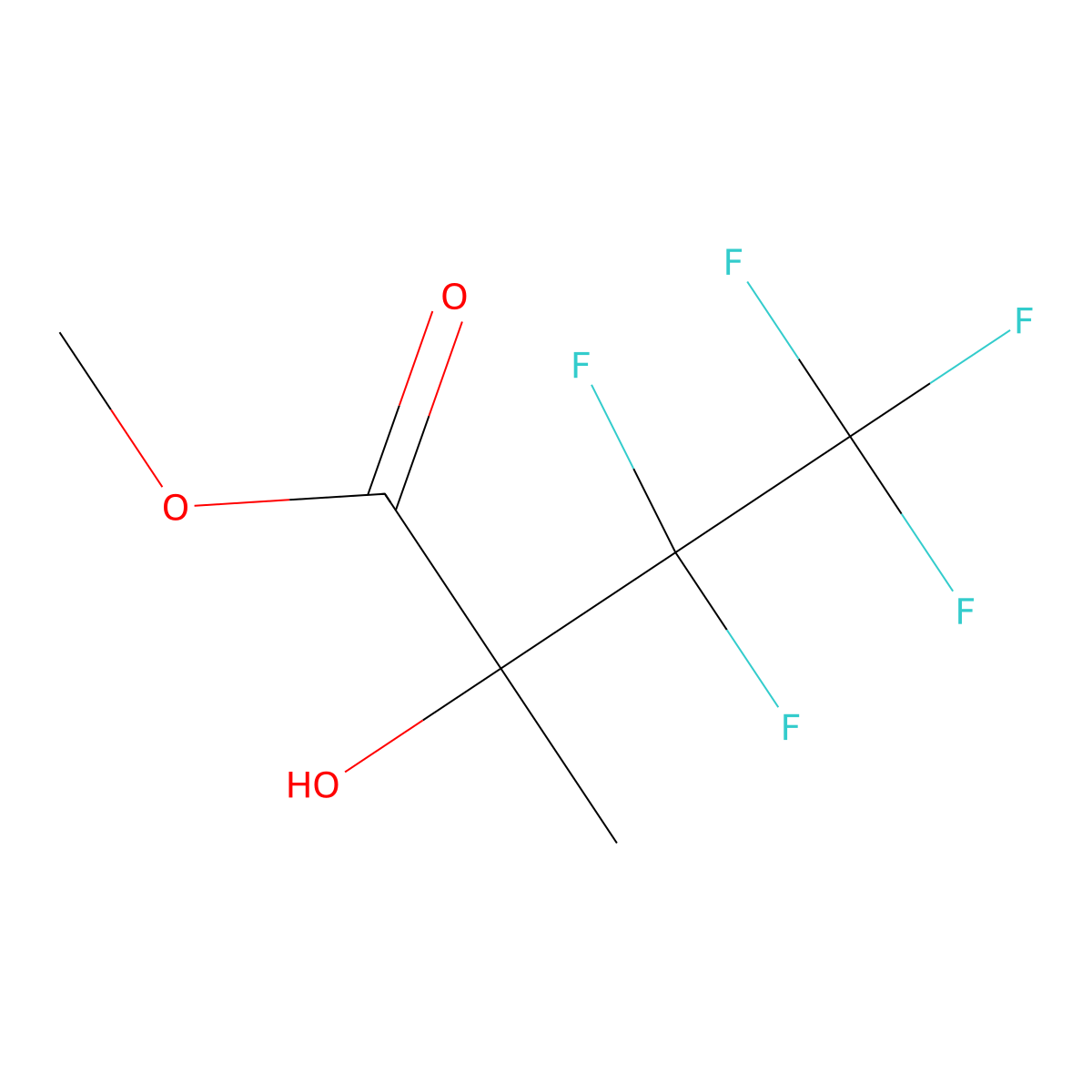 3,3,4,4,4-Pentafluoro-2-hydroxy-2-methylbutyric acid methyl ester molecular structure, CAS 723294-73-3