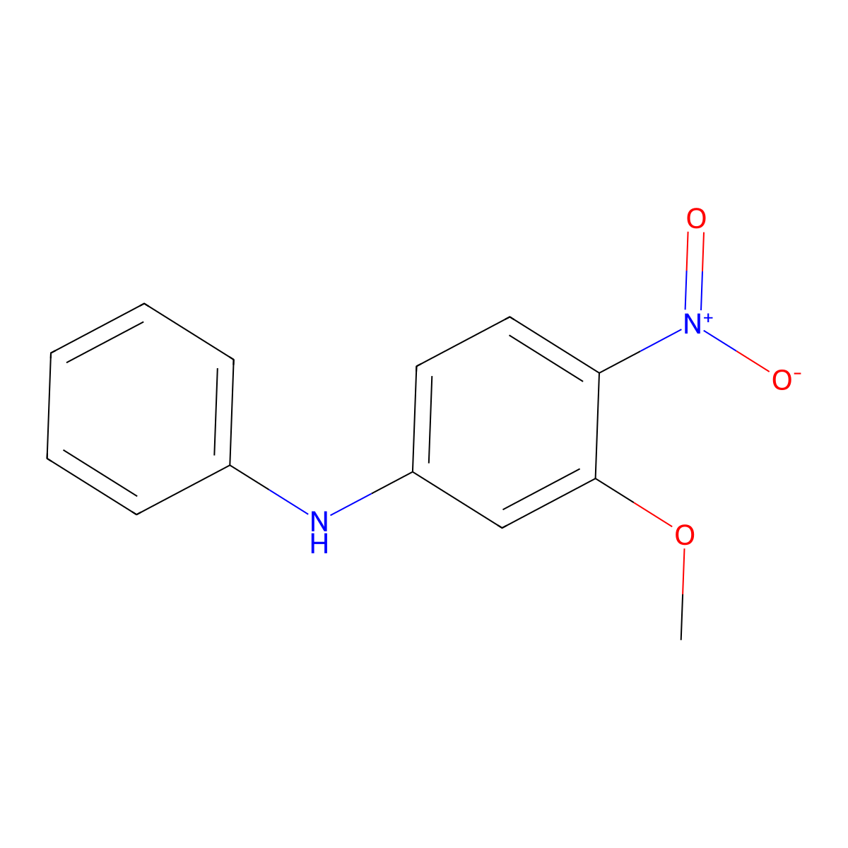 3-methoxy-4-nitro-N-phenylaniline molecular structure, CAS 723296-85-3