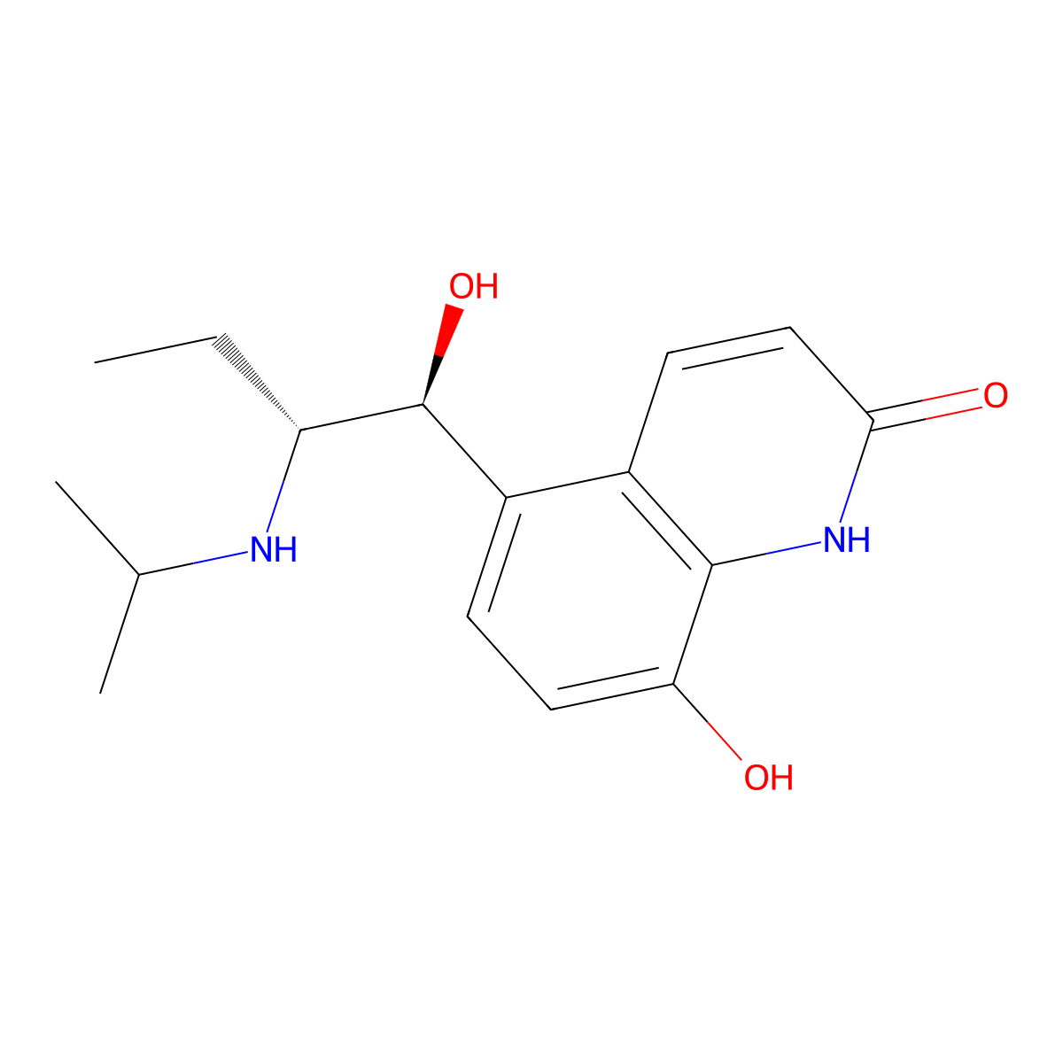 Procaterol molecular structure, CAS 72332-33-3
