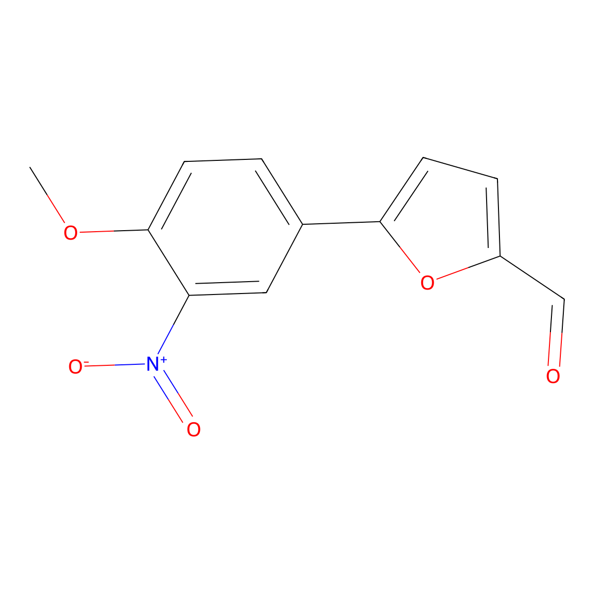 5-(4-Methoxy-3-nitrophenyl)furan-2-carbaldehyde molecular structure, CAS 723325-77-7