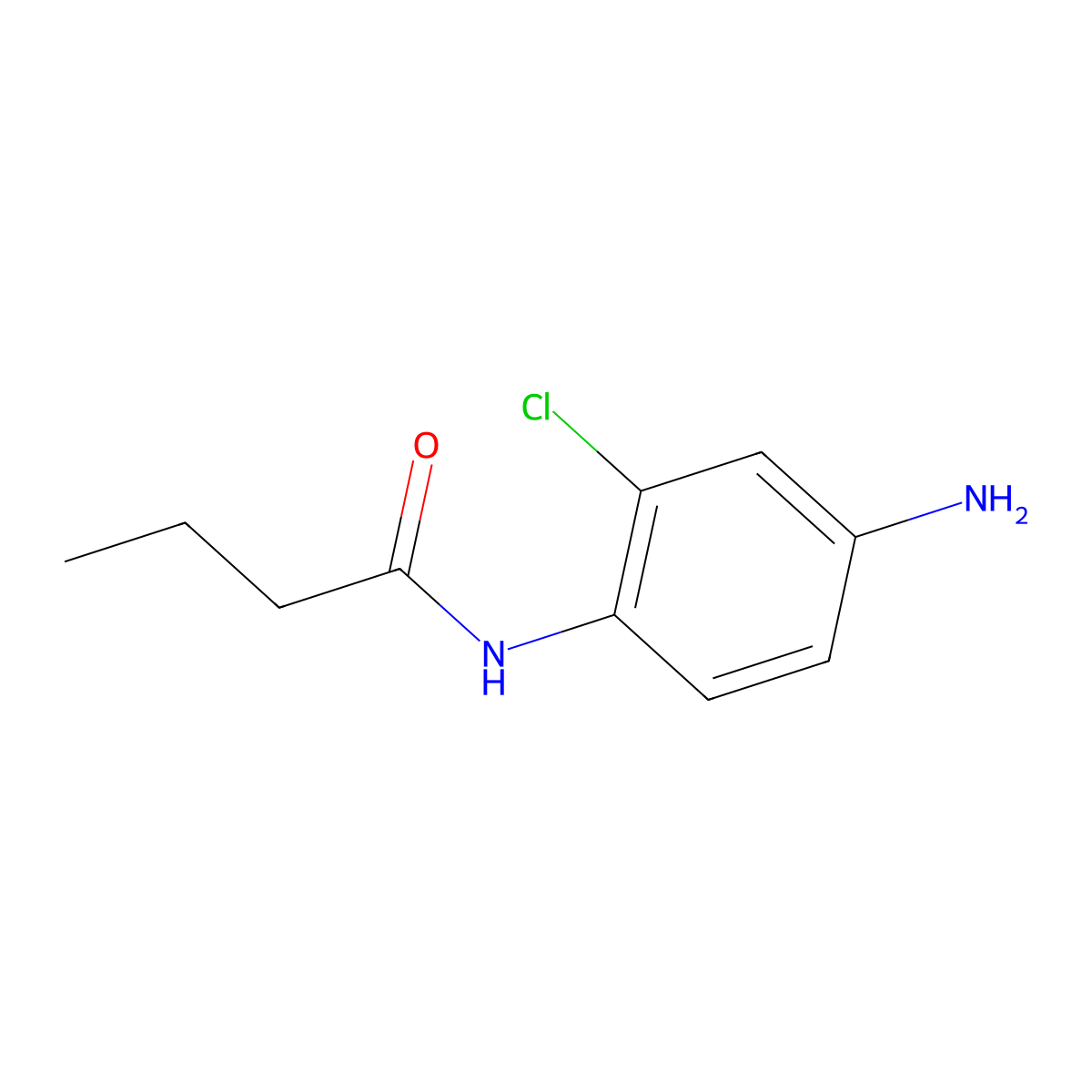 N-(4-amino-2-chlorophenyl)butanamide molecular structure, CAS 723327-05-7