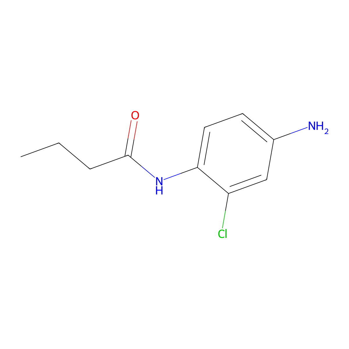 N-(4-amino-2-chlorophenyl)butanamide molecular structure, CAS 723327-05-7