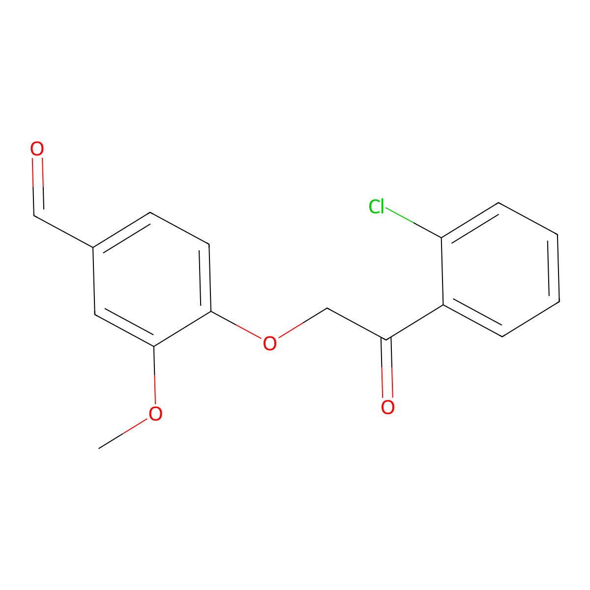 4-[2-(2-Chlorophenyl)-2-oxoethoxy]-3-methoxybenzaldehyde molecular structure, CAS 723331-77-9