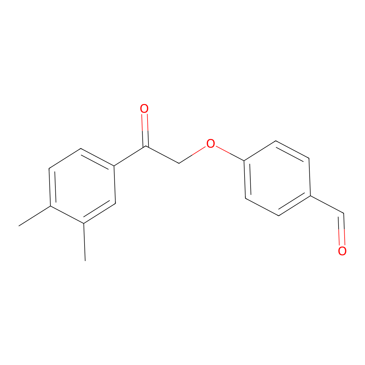 4-[2-(3,4-Dimethylphenyl)-2-oxoethoxy]benzaldehyde molecular structure, CAS 723332-06-7
