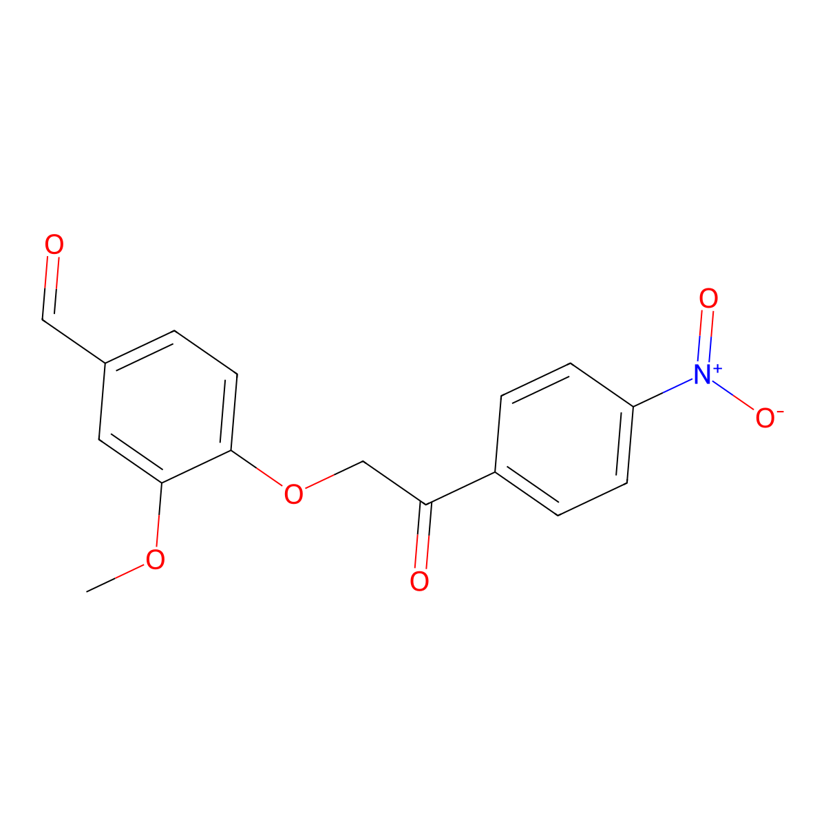 3-Methoxy-4-[2-(4-nitrophenyl)-2-oxoethoxy]benzaldehyde molecular structure, CAS 723333-43-5