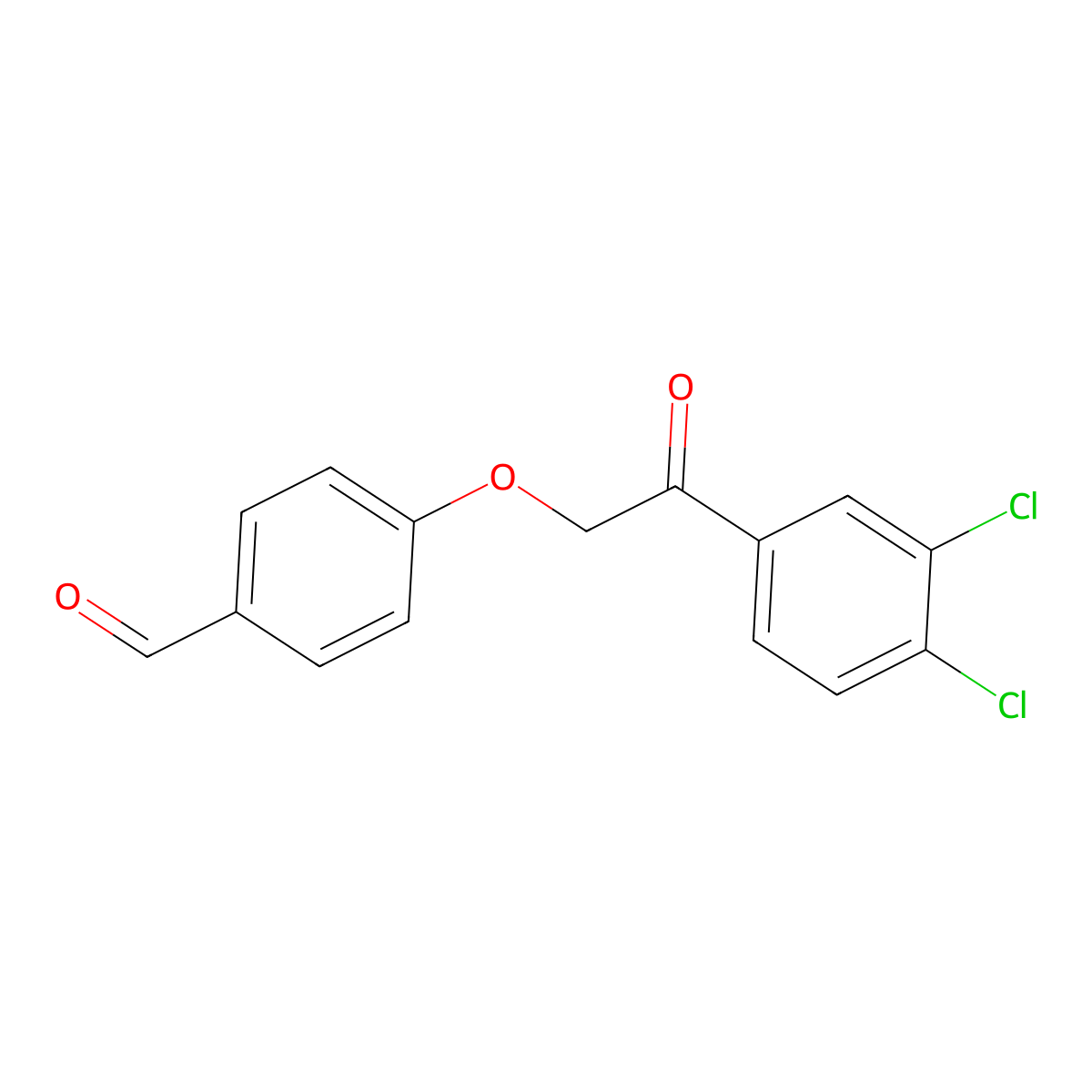 4-[2-(3,4-Dichlorophenyl)-2-oxoethoxy]benzaldehyde molecular structure, CAS 723333-47-9