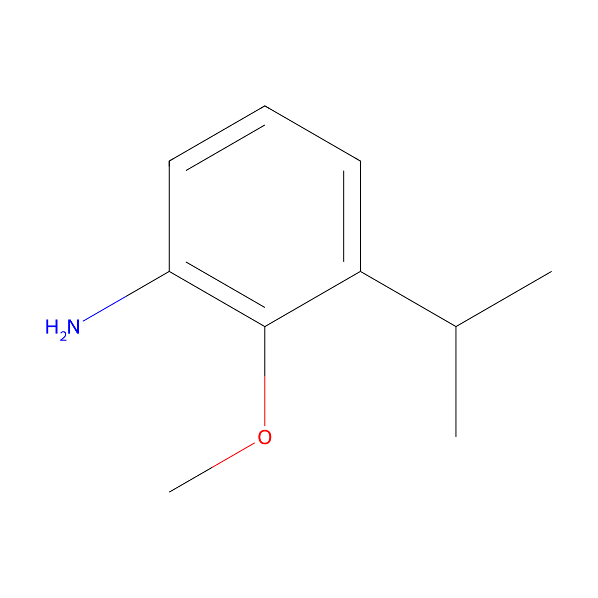 3-Isopropyl-2-methoxyaniline molecular structure, CAS 723334-17-6