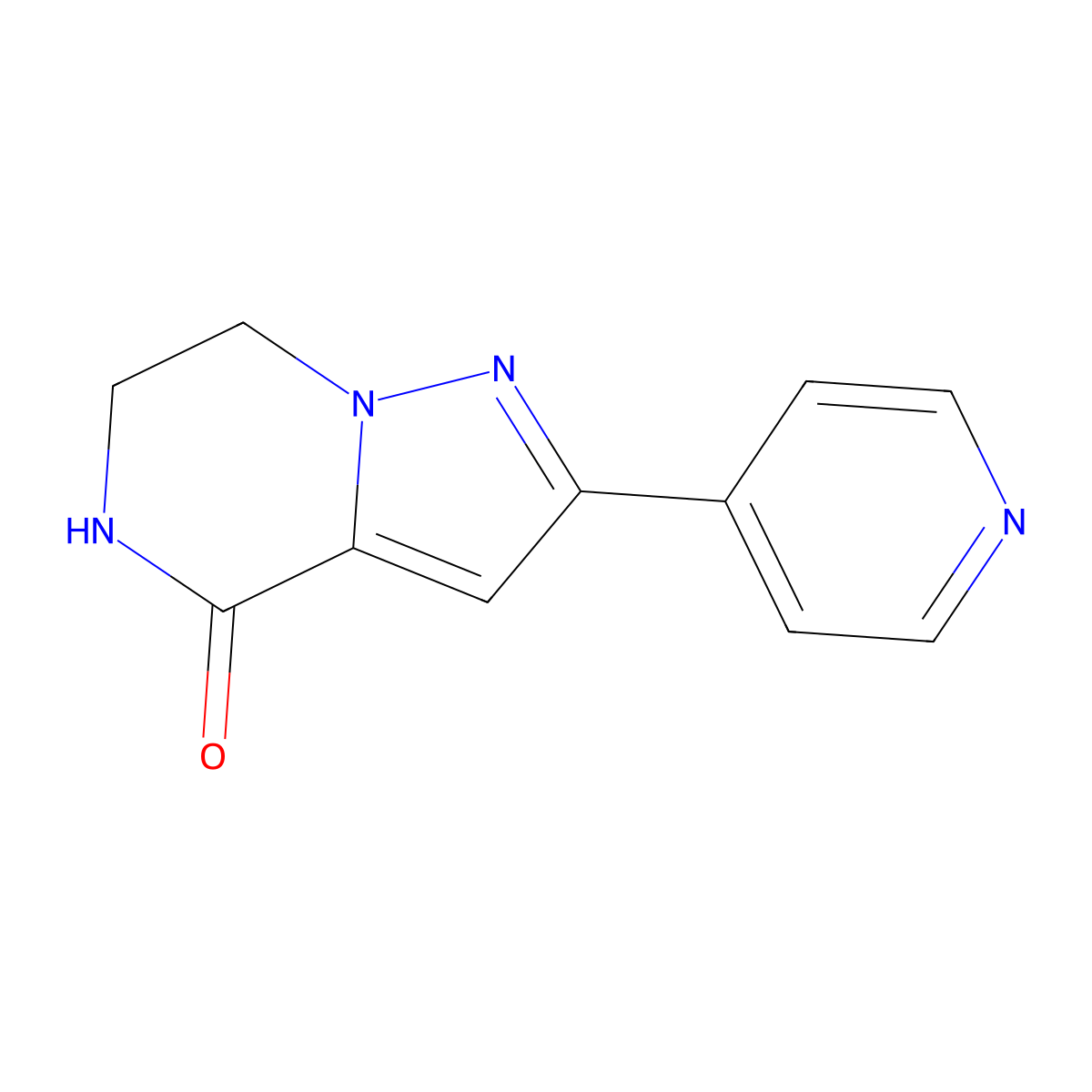 2-(pyridin-4-yl)-6,7-dihydropyrazolo[1,5-a]pyrazin-4(5H)-one molecular structure, CAS 723338-46-3