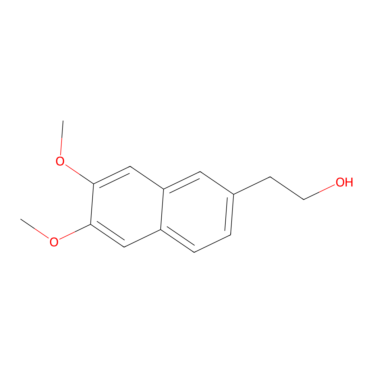 2-(6,7-Dimethoxynaphthalen-2-yl)ethan-1-ol molecular structure, CAS 72337-64-5