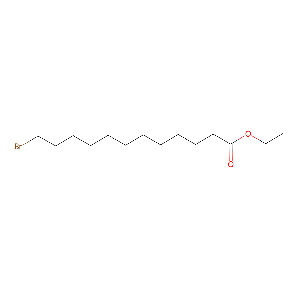 Ethyl 12-bromododecanoate molecular structure, CAS 72338-48-8