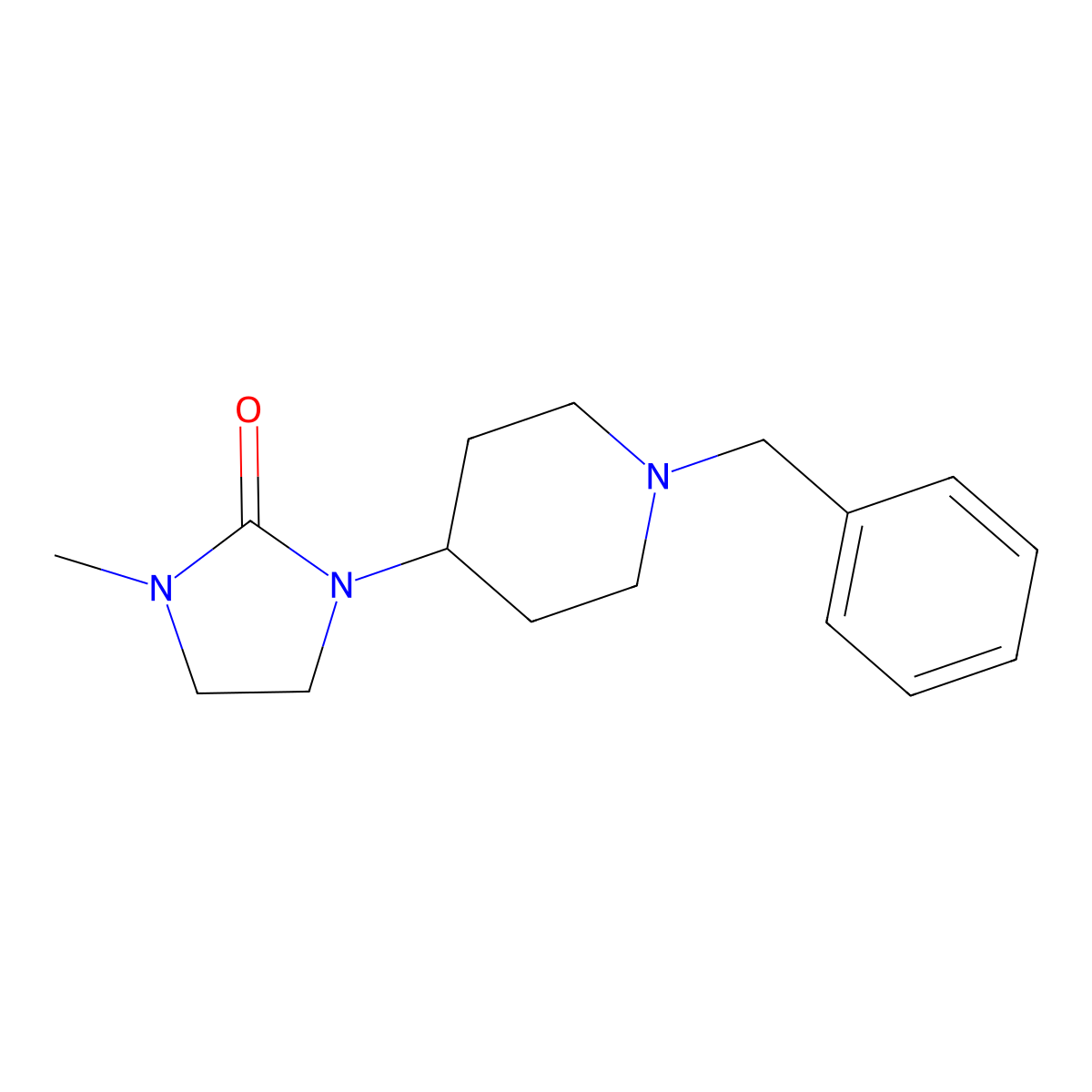 1-(1-Benzylpiperidin-4-yl)-3-methylimidazolidin-2-one molecular structure, CAS 72338-84-2