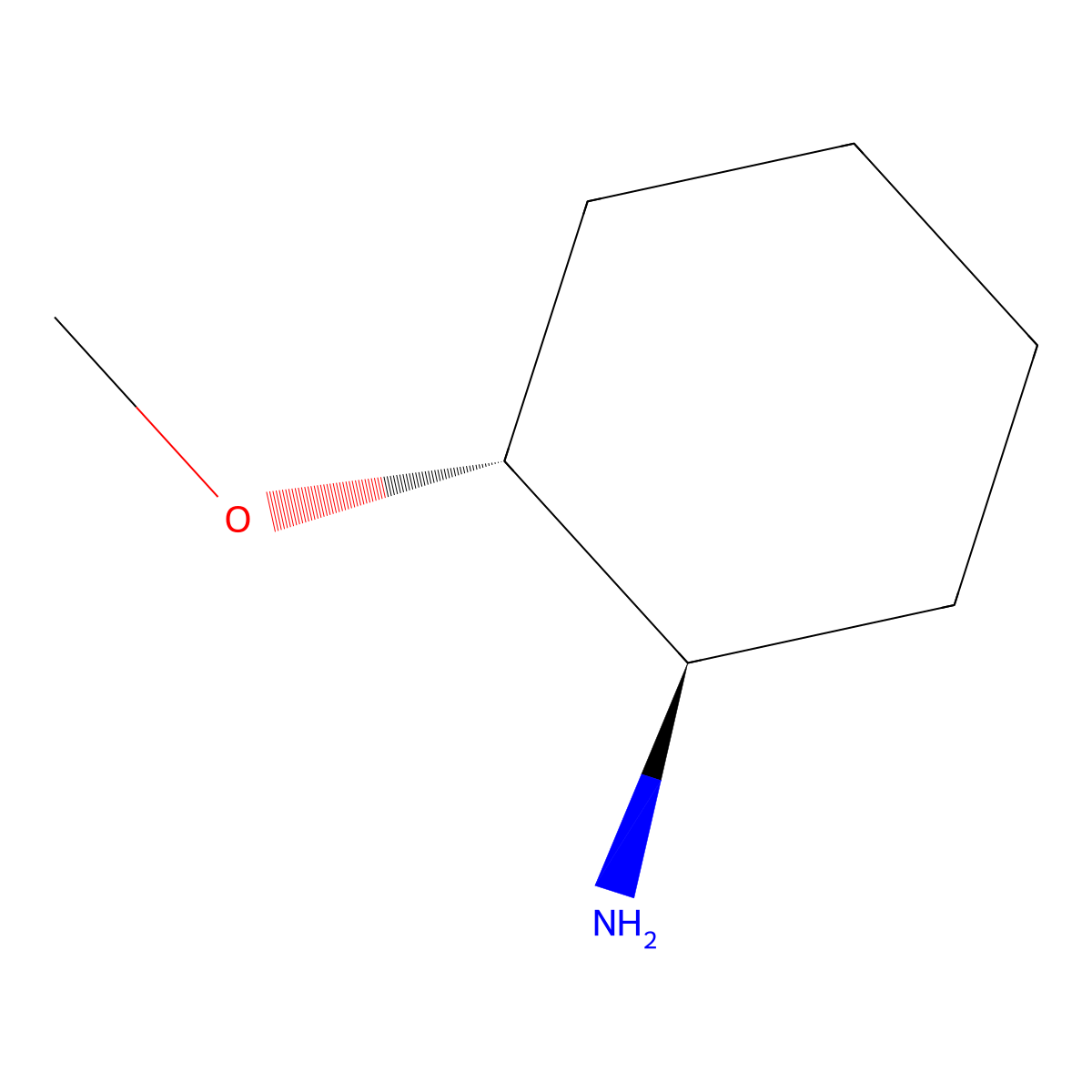 rac-(1R,2R)-2-methoxycyclohexan-1-amine molecular structure, CAS 72342-85-9