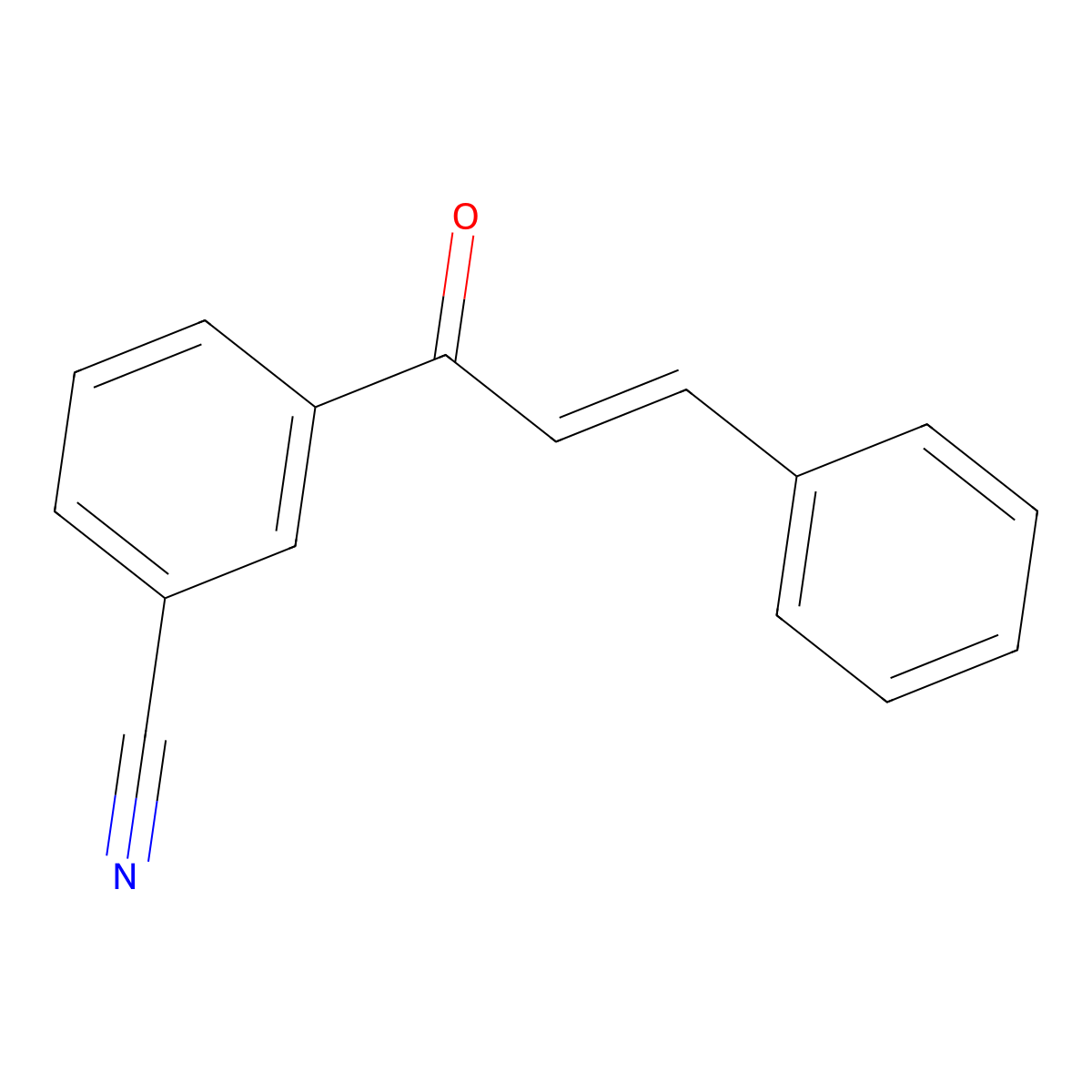 3-(3-Phenylacryloyl)benzonitrile molecular structure, CAS 72344-12-8