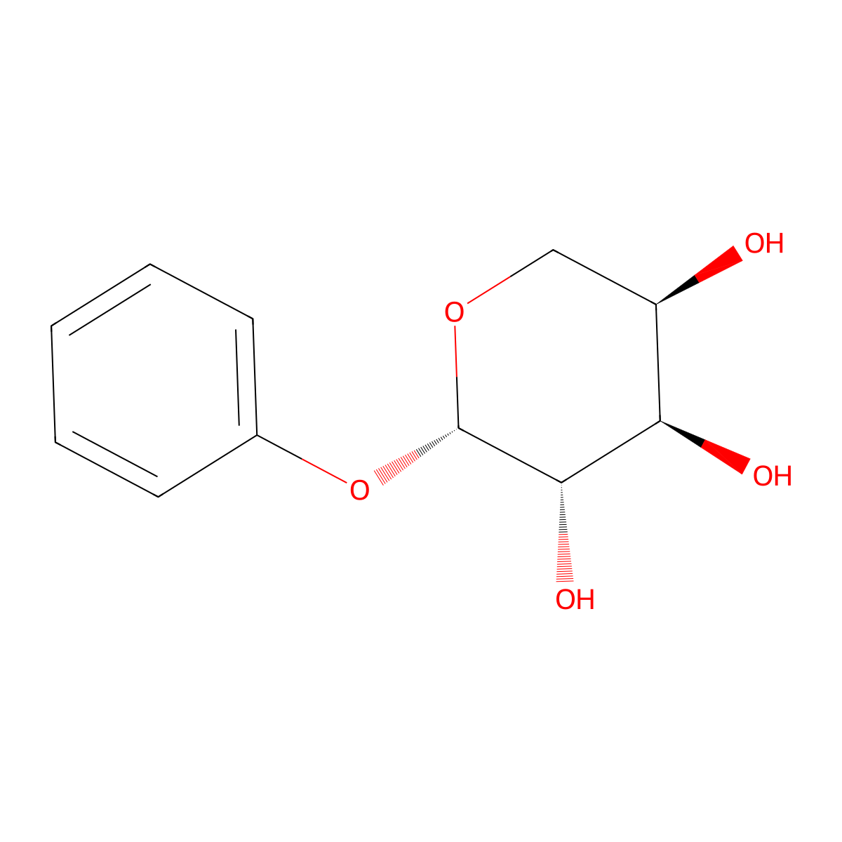 phenyl beta-D-arabinopyranoside molecular structure, CAS 72351-09-8
