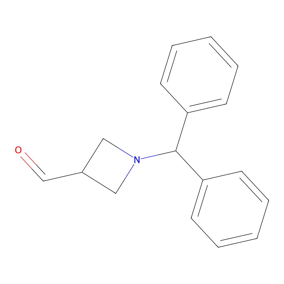 1-(Diphenylmethyl)azetidine-3-carbaldehyde molecular structure, CAS 72351-37-2