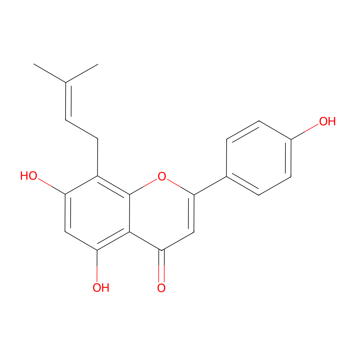 Licoflavone C molecular structure, CAS 72357-31-4