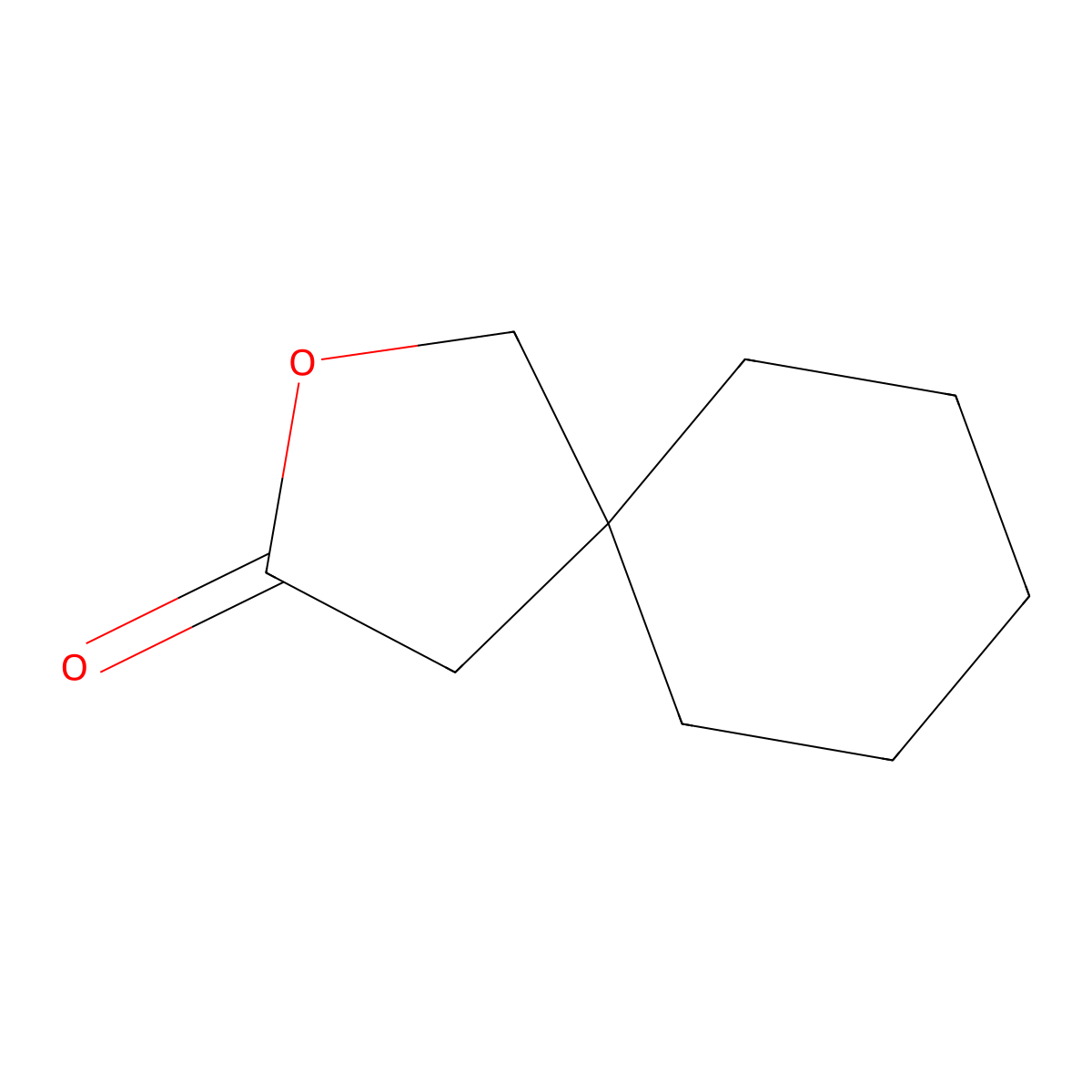2-Oxaspiro(4.5)decan-3-one molecular structure, CAS 7236-78-4