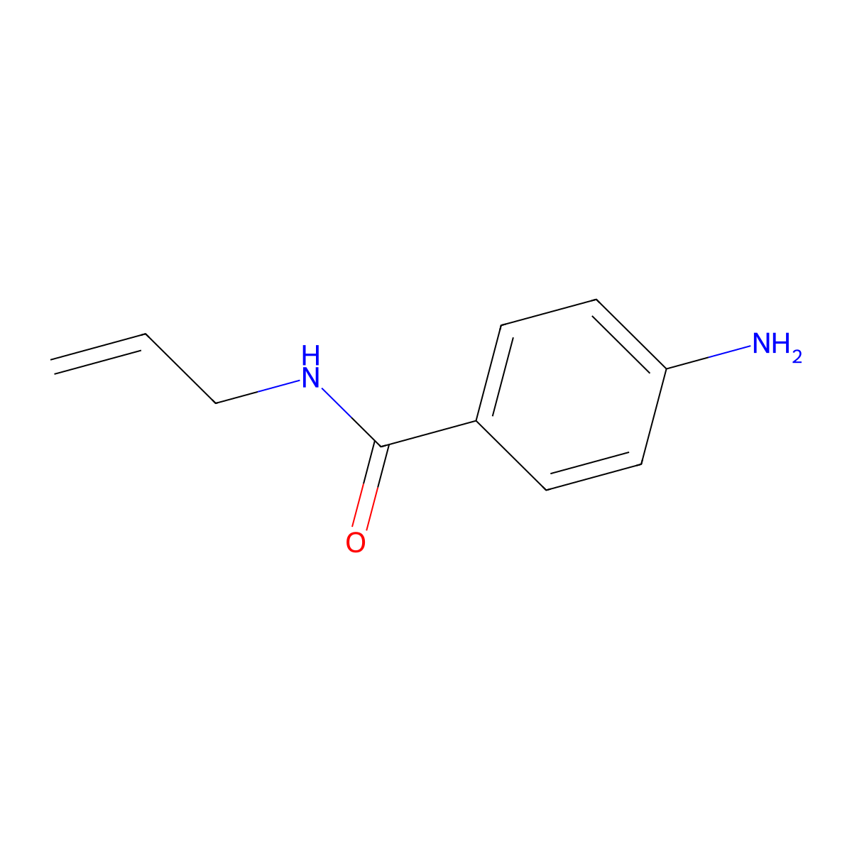 4-amino-N-(prop-2-en-1-yl)benzamide molecular structure, CAS 72362-91-5