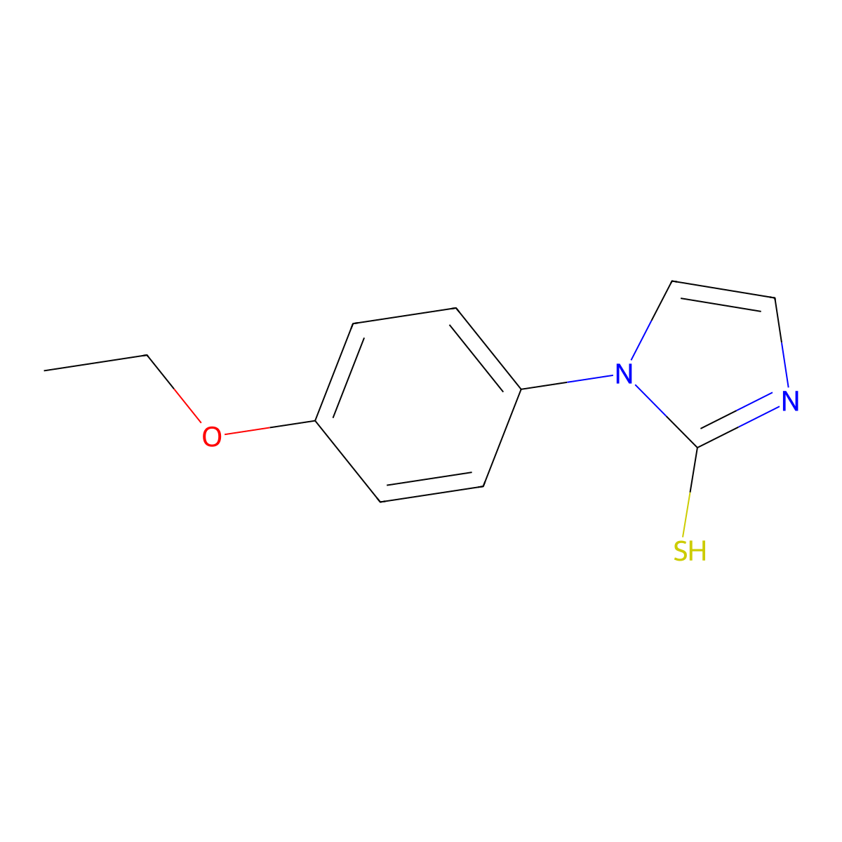 1-(4-ethoxyphenyl)-1H-imidazole-2-thiol molecular structure, CAS 72368-82-2