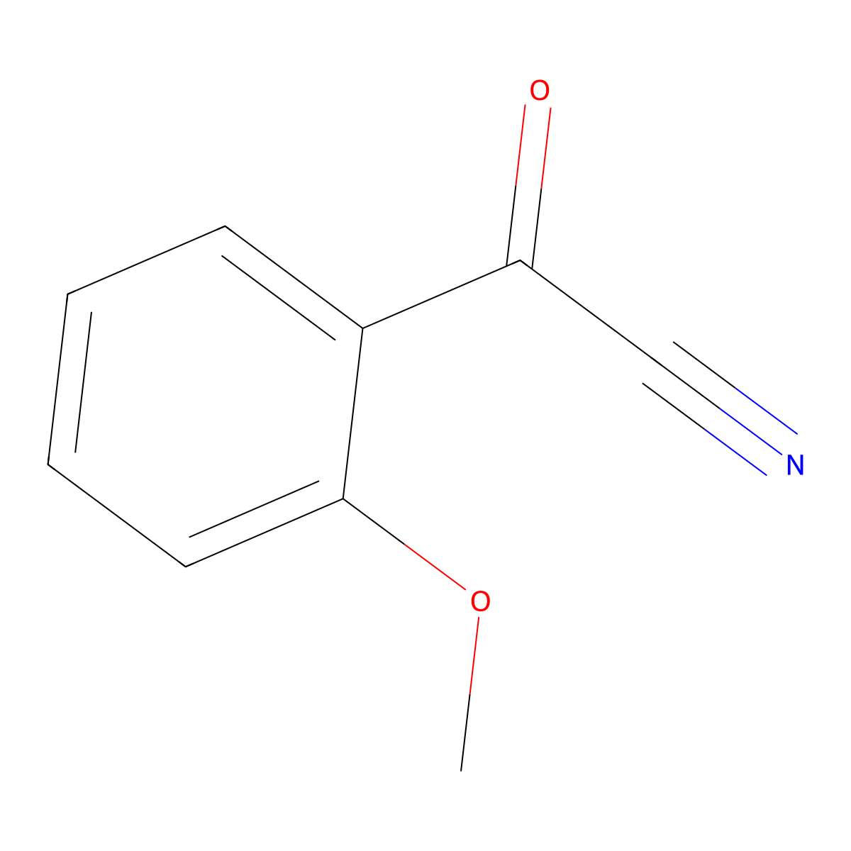 2-Methoxybenzoyl cyanide molecular structure, CAS 72371-46-1