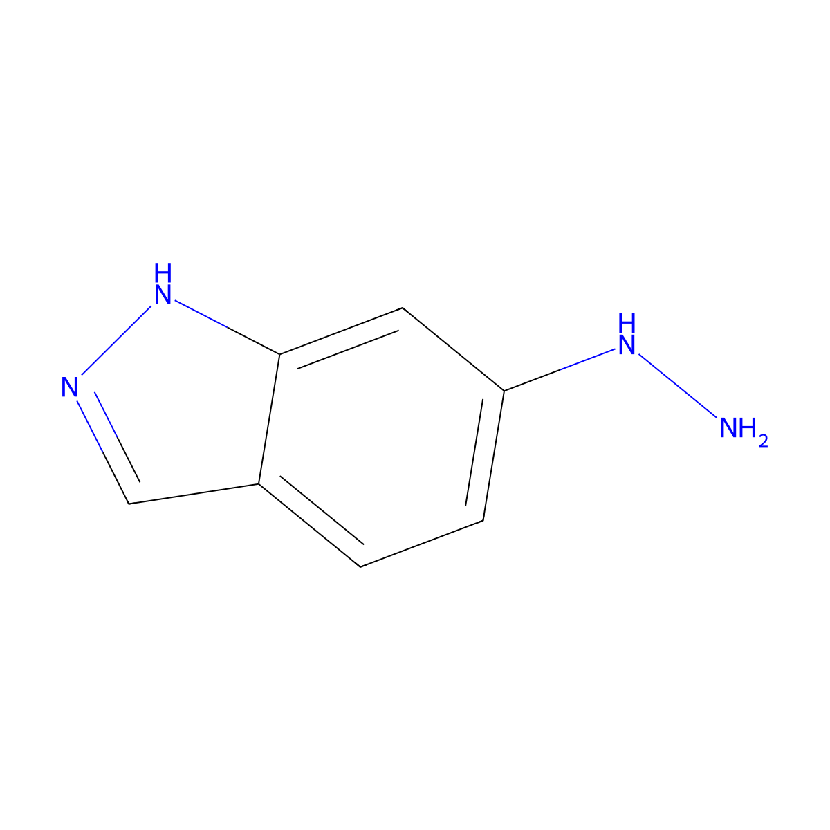 6-Hydrazinyl-1H-indazole molecular structure, CAS 72372-66-8