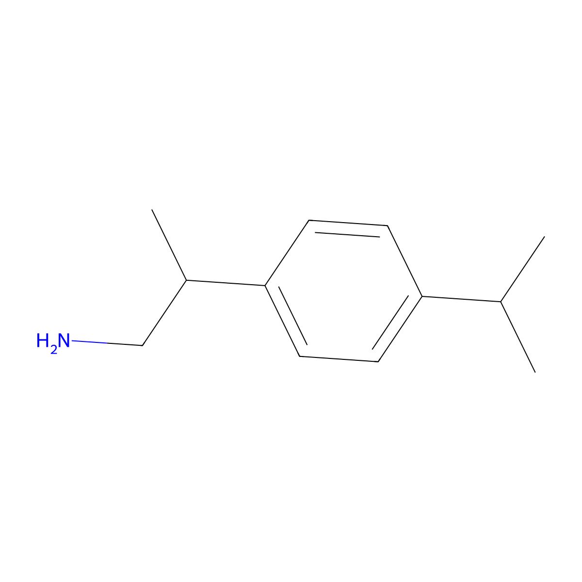 2-(4-Isopropylphenyl)propan-1-amine molecular structure, CAS 723732-57-8