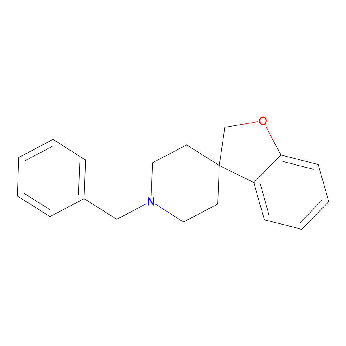 1'-Benzyl-2H-spiro[benzofuran-3,4'-piperidine] molecular structure, CAS 72374-35-7