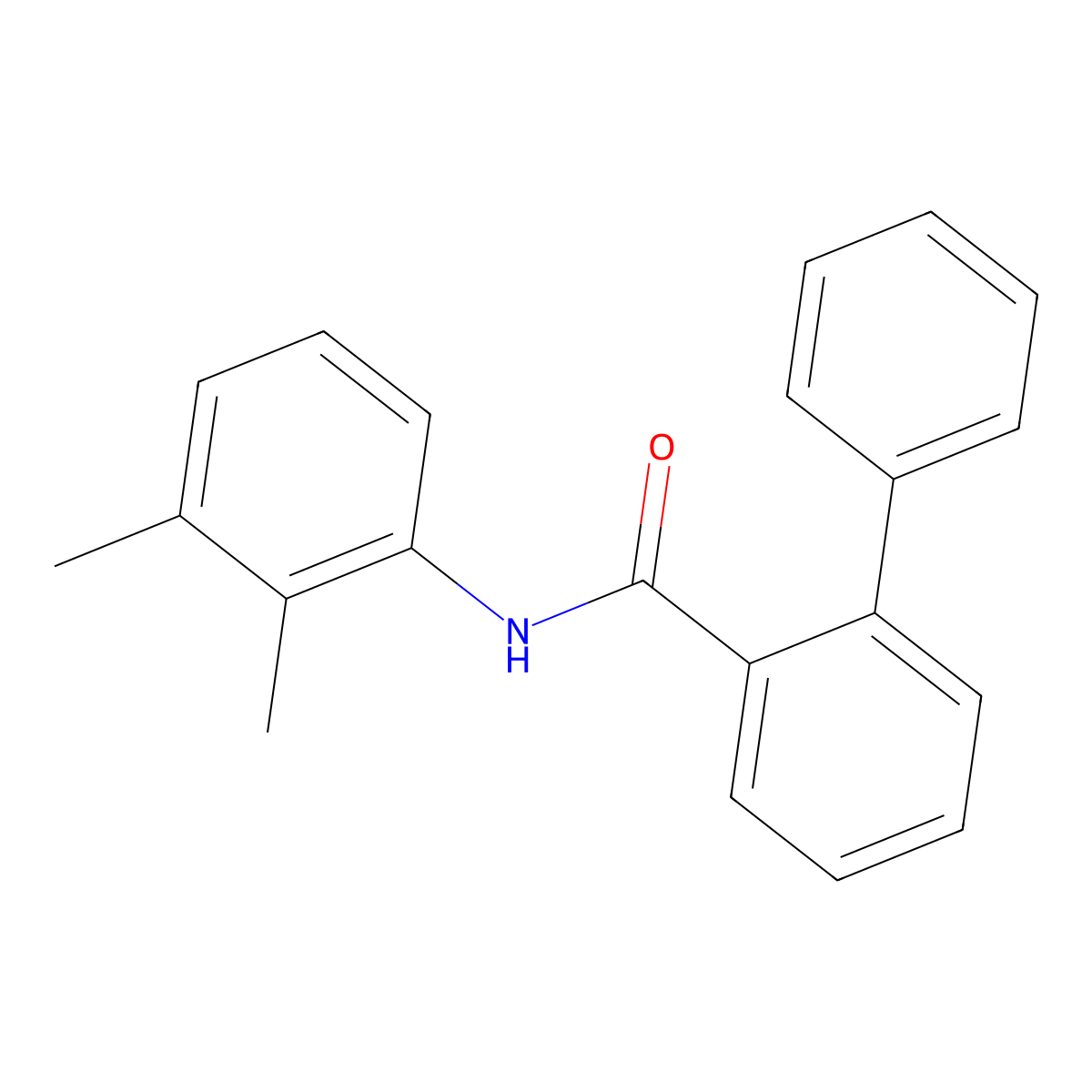 N-(2,3-dimethylphenyl)-2-phenylbenzamide molecular structure, CAS 723741-63-7