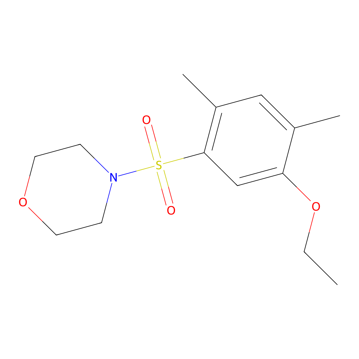 4-((5-Ethoxy-2,4-dimethylphenyl)sulfonyl)morpholine molecular structure, CAS 723742-36-7