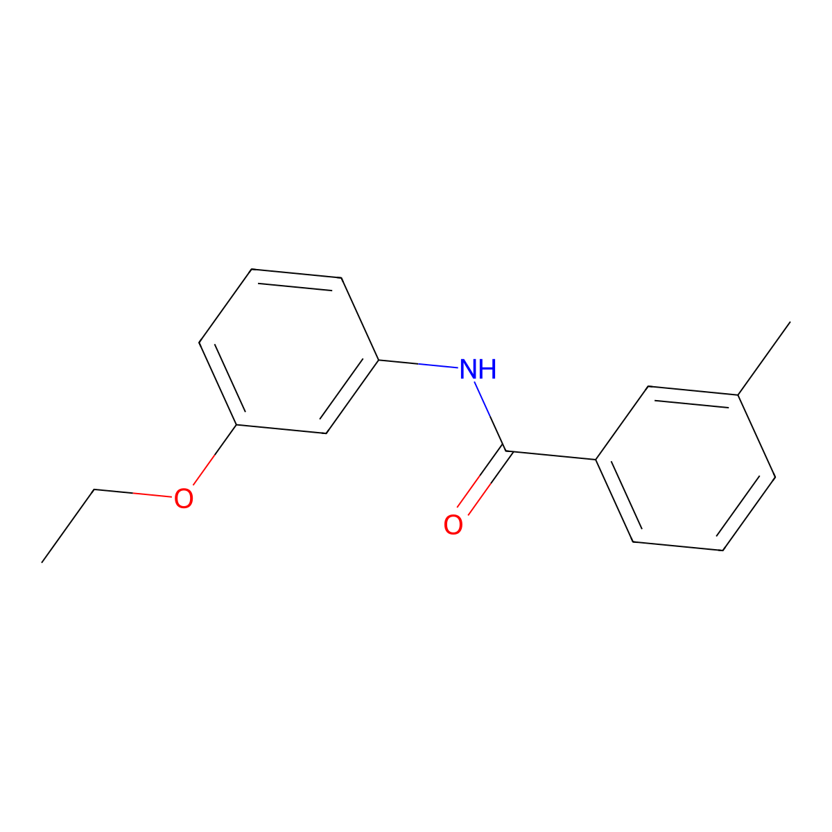 N-(3-ethoxyphenyl)-3-methylbenzamide molecular structure, CAS 723742-55-0