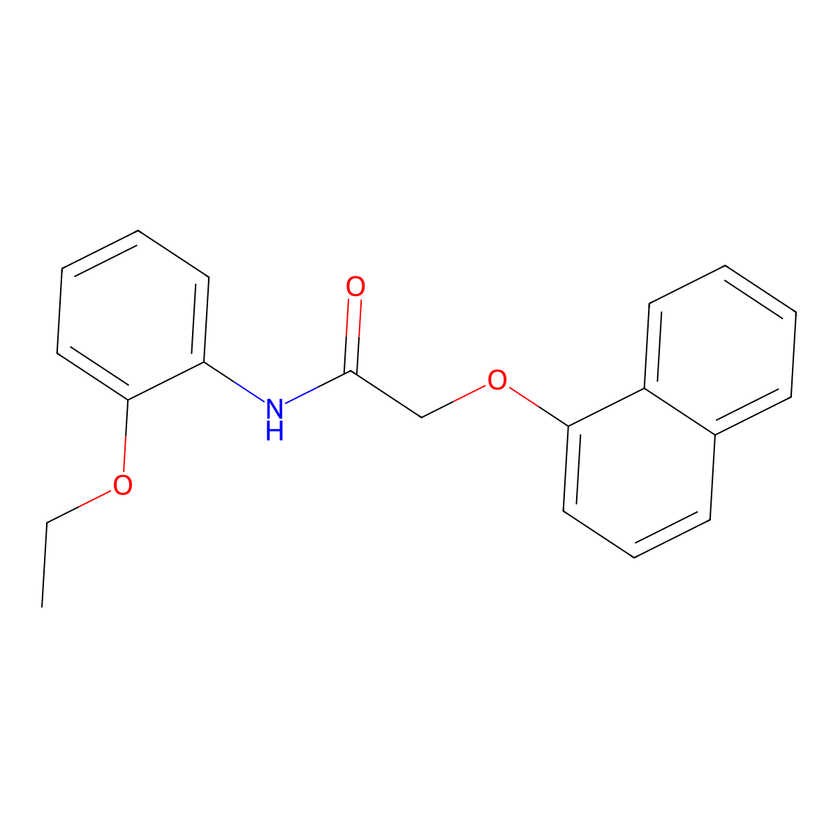 N-(2-ethoxyphenyl)-2-(1-naphthyloxy)acetamide molecular structure, CAS 723742-67-4