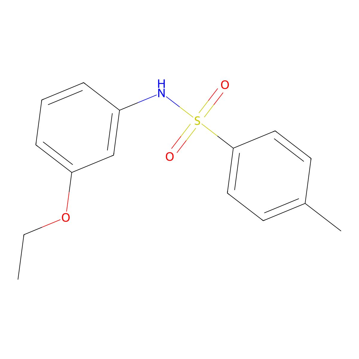 N-(3-ethoxyphenyl)-4-methylbenzenesulfonamide molecular structure, CAS 723743-11-1