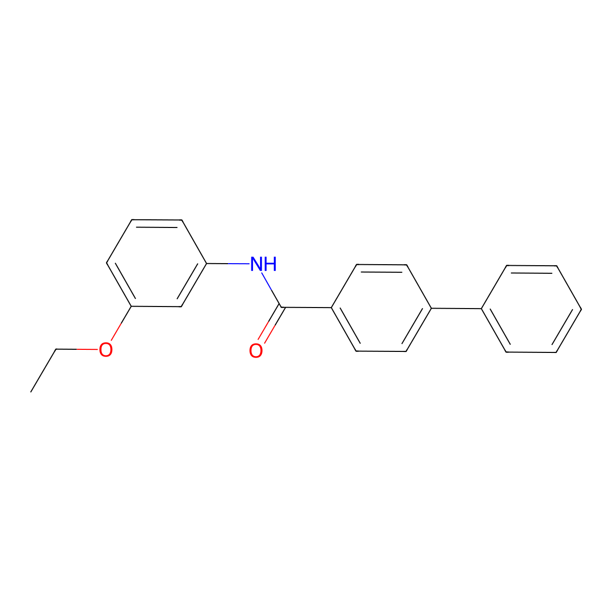 N-(3-ethoxyphenyl)[1,1'-biphenyl]-4-carboxamide molecular structure, CAS 723743-42-8