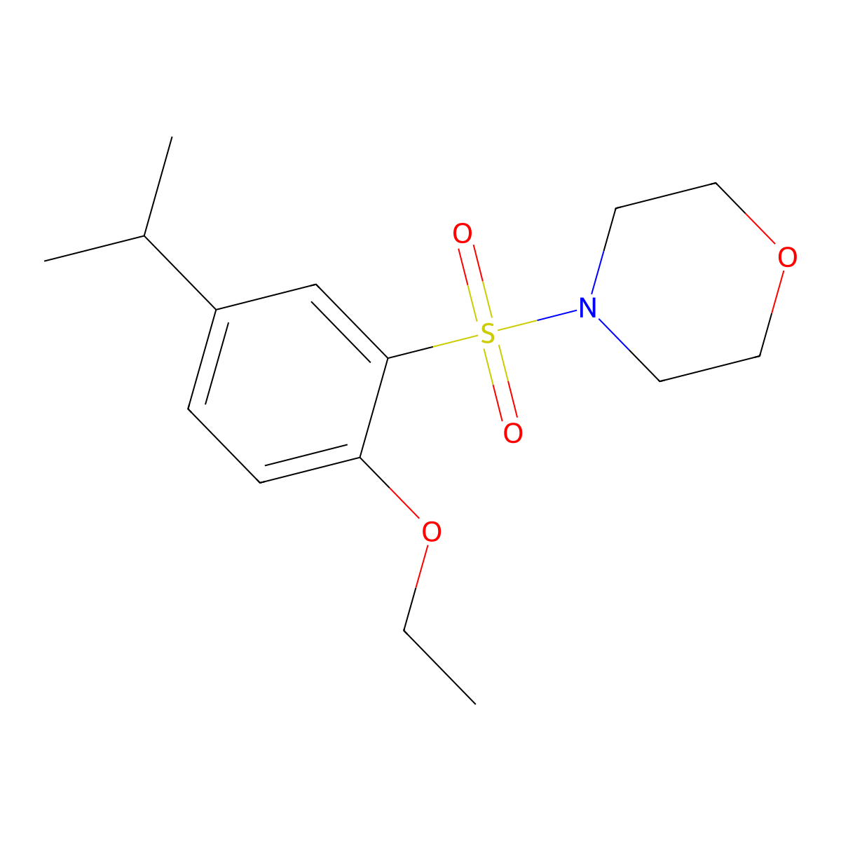 4-(2-Ethoxy-5-propan-2-ylphenyl)sulfonylmorpholine molecular structure, CAS 723744-45-4