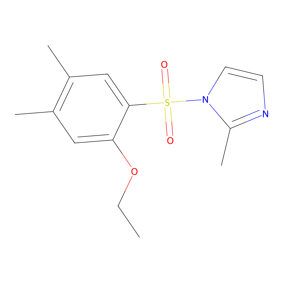 1-[(2-Ethoxy-4,5-dimethylphenyl)sulfonyl]-2-methylimidazole molecular structure, CAS 723745-09-3