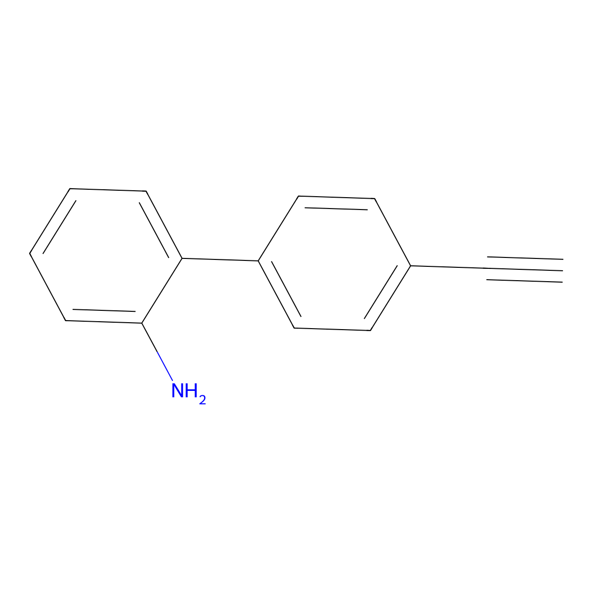 4'-Ethynyl-[1,1'-biphenyl]-2-amine molecular structure, CAS 723748-82-1