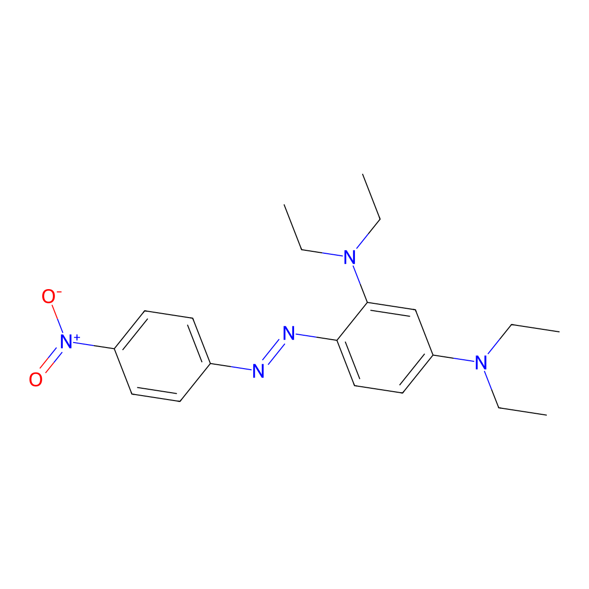 {3-(Diethylamino)-4-[(4-nitrophenyl)diazenyl]phenyl}diethylamine molecular structure, CAS 72375-61-2