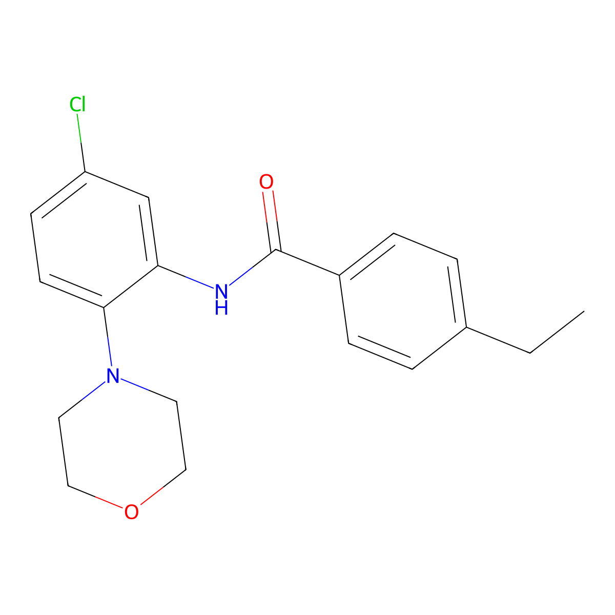 N-(5-chloro-2-morpholin-4-ylphenyl)-4-ethylbenzamide molecular structure, CAS 723753-97-7