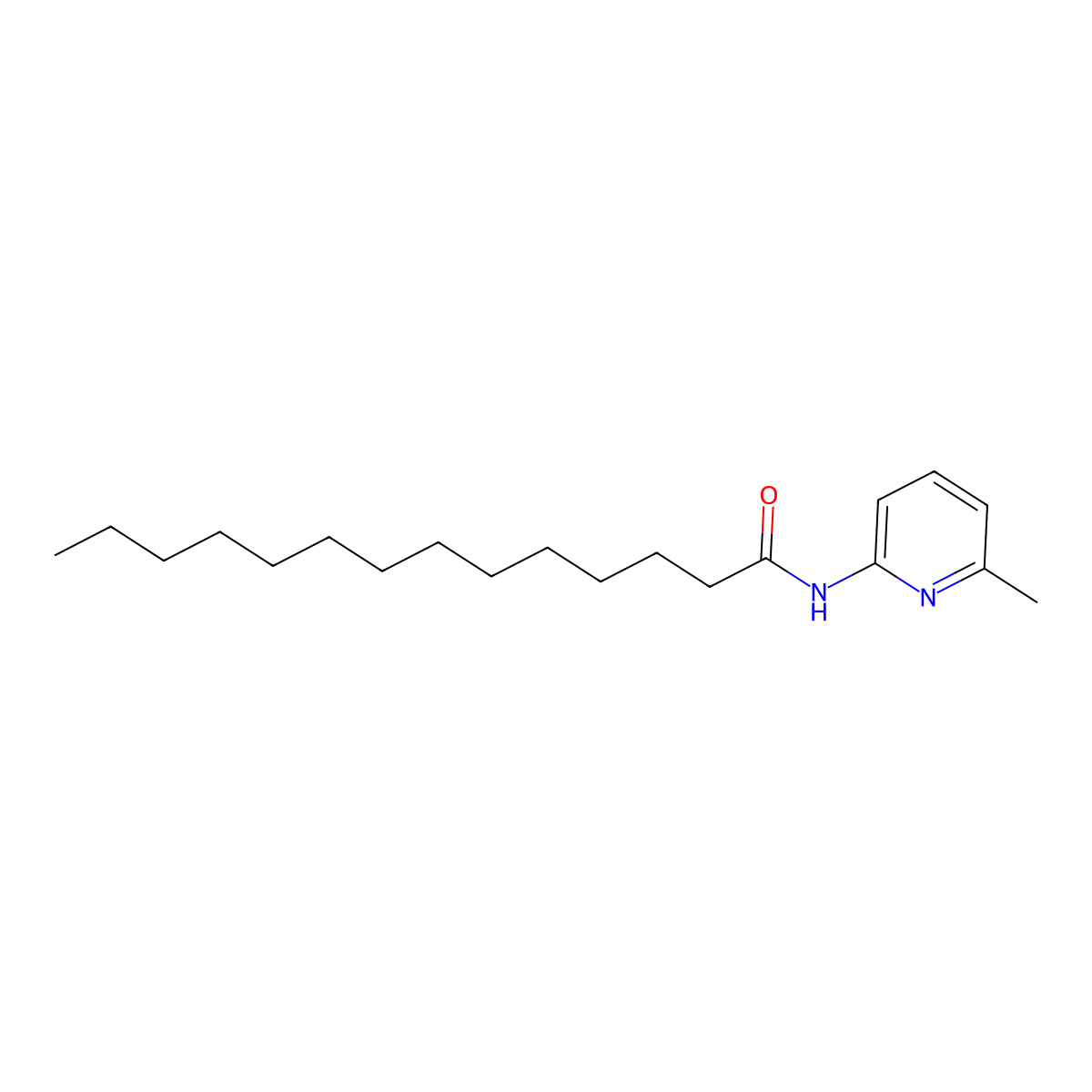 N-(6-methyl-2-pyridinyl)tetradecanamide molecular structure, CAS 723755-71-3