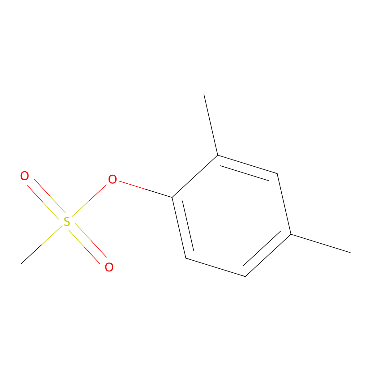 2,4-Dimethylphenyl methanesulfonate molecular structure, CAS 723755-74-6