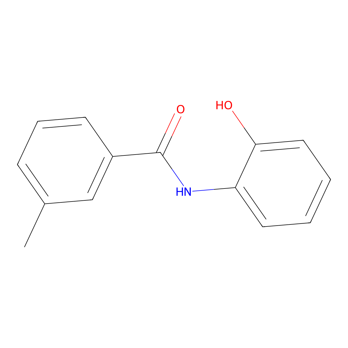 N-(2-hydroxyphenyl)-3-methylbenzamide molecular structure, CAS 723755-86-0